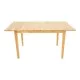 Τραπεζαρία Dallan Country  5τεμ σε φυσική απόχρωση rubberwood 120-150x80x74εκ