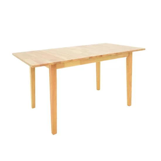 Τραπεζαρία Dallan Country  7τεμ σε φυσική απόχρωση rubberwood 120-150x80x74εκ