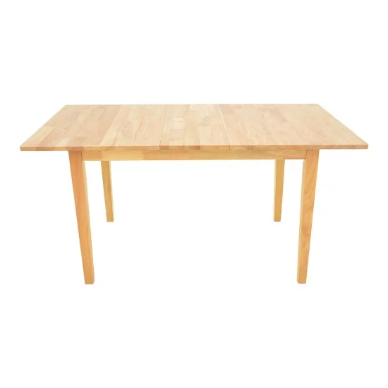 Τραπεζαρία Dallan Country  7τεμ σε φυσική απόχρωση rubberwood 120-150x80x74εκ