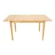 Τραπεζαρία Dallan Country  7τεμ σε φυσική απόχρωση rubberwood 120-150x80x74εκ