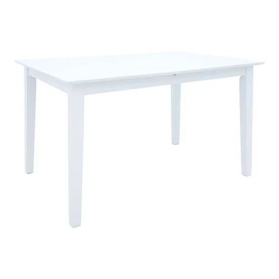 Τραπεζαρία Dallan Mabor  5τεμ λευκό rubberwood 120-150x80x73,8εκ