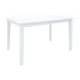 Τραπεζαρία Dallan Mabor  5τεμ λευκό rubberwood 120-150x80x73,8εκ