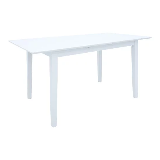 Τραπεζαρία Dallan Mabor  5τεμ λευκό rubberwood 120-150x80x73,8εκ