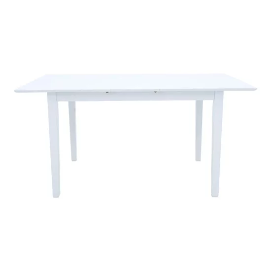 Τραπεζαρία Dallan Mabor  5τεμ λευκό rubberwood 120-150x80x73,8εκ