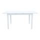 Τραπεζαρία Dallan Mabor  5τεμ λευκό rubberwood 120-150x80x73,8εκ