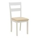 Τραπεζαρία Dallan Mabor  7τεμ λευκό rubberwood 120-150x80x73,8εκ