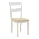 Τραπεζαρία Dallan Mabor  7τεμ λευκό rubberwood 120-150x80x73,8εκ