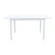 Τραπεζαρία Dallan Mabor  7τεμ λευκό rubberwood 120-150x80x73,8εκ