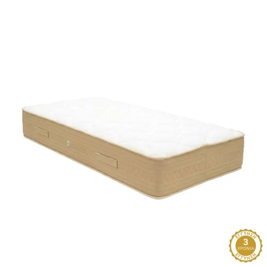 Κρεβάτι με στρώμα Athos Sleepy  λευκό 90x190εκ