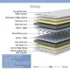 Κρεβάτι με στρώμα Athos Sleepy  λευκό 90x190εκ