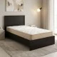 Κρεβάτι με στρώμα Athos Sleepy  wenge 90x190εκ