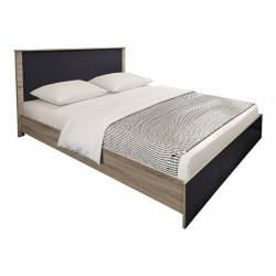Κρεβάτι με στρώμα Athos Sleepy  sonoma ανθρακί 160x200εκ