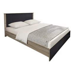 Κρεβάτι με στρώμα Athos Sleepy  sonoma ανθρακί 160x200εκ
