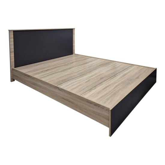 Κρεβάτι με στρώμα Athos Sleepy  sonoma ανθρακί 160x200εκ