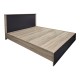 Κρεβάτι με στρώμα Athos Sleepy  sonoma ανθρακί 160x200εκ