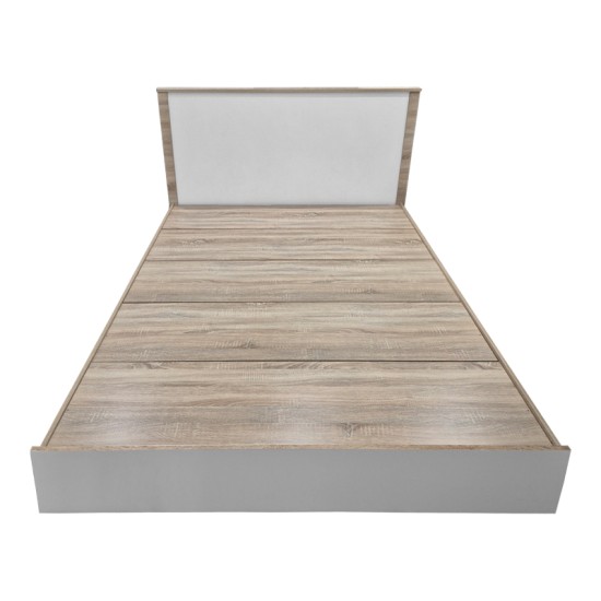 Κρεβάτι με στρώμα Athos Sleepy  sonoma λευκό 160x200εκ