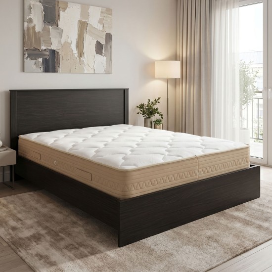 Κρεβάτι με στρώμα Athos Sleepy  wenge 160x200εκ
