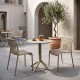 Τραπεζαρία Mercon Zoi  σετ 3τεμ cappuccino PP Φ60x75εκ