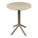Τραπεζαρία Mercon Hush  σετ 3τεμ cappuccino PP Φ60x75εκ