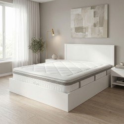 Κρεβάτι με στρώμα Athos Utopia  λευκό 160x200εκ