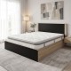 Κρεβάτι με στρώμα Athos Utopia  sonoma και ανθρακί 160x200εκ