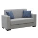 Kαναπές κρεβάτι Vox pakoworld 2θέσιος ύφασμα γκρι 148x77x80εκ Model: 213-000002