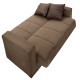Kαναπές κρεβάτι Vox pakoworld 2θέσιος ύφασμα βελουτέ καφέ 148x77x80εκ Model: 213-000004