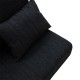 Kαναπές κρεβάτι Romina pakoworld 3θέσιος ύφασμα ανθρακί 180x75x80εκ Model: 213-000013