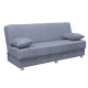 Kαναπές κρεβάτι Romina pakoworld 3θέσιος ύφασμα γκρι 180x75x80εκ Model: 213-000014