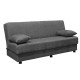 Kαναπές κρεβάτι Romina pakoworld 3θέσιος ύφασμα ανθρακί 190x90x80εκ Model: 213-000034