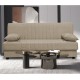 Kαναπές κρεβάτι Romina pakoworld 3θέσιος ύφασμα μπεζ 190x90x80εκ Model: 213-000035