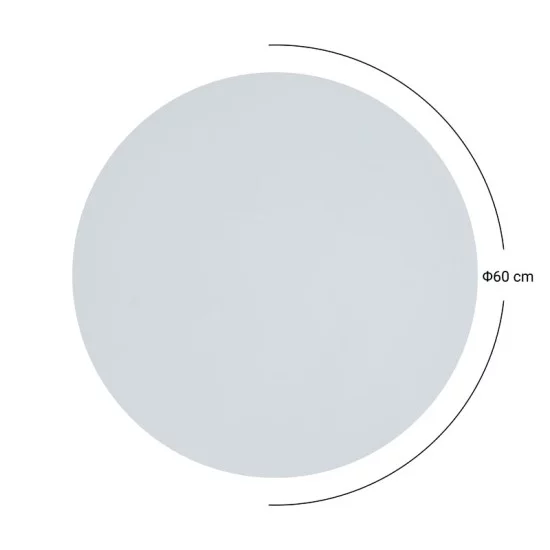 Επιφάνεια τραπεζιού Fervor  HPL ivory Φ60εκ πάχους 12mm