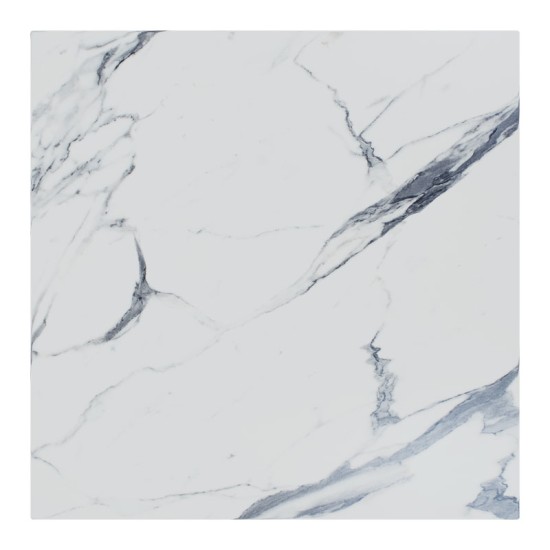 Επιφάνεια τραπεζιού Solace pakoworld Werzalit λευκό μαρμάρου 70x70εκ πάχους 35mm Model: 215-000029