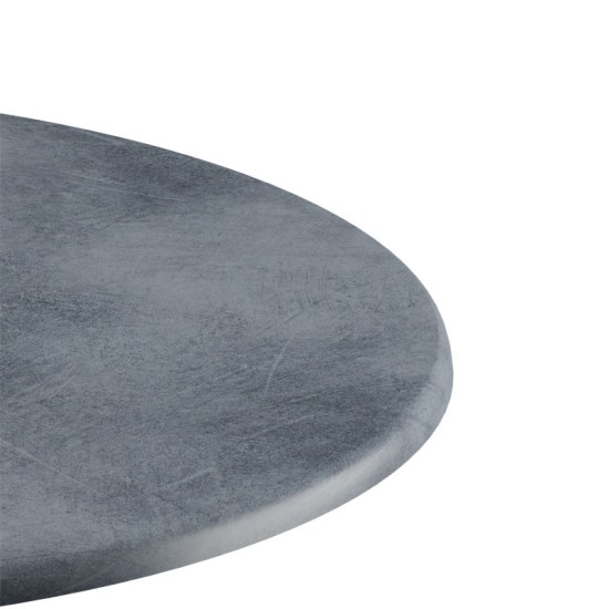 Επιφάνεια τραπεζιού Copious  Werzalit γκρι cement I Φ60εκ πάχους 25mm