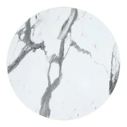 Επιφάνεια τραπεζιού Melody  HPL λευκό μαρμάρου 60x60εκ πάχους 12mm