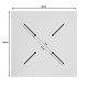 Επιφάνεια τραπεζιού Inspire HPL γκρι cement 60x60εκ πάχους 12mm Επιφάνεια τραπεζιού Inspire HPL γκρι cement 60x60εκ πάχους 12mm