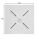Επιφάνεια τραπεζιού Inspire  HPL γκρι cement 60x60εκ πάχους 12mm