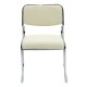 Καρέκλα επισκέπτη Asher pakoworld με PVC χρώμα λευκό Model: 217-000029
