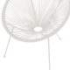 Πολυθρόνα Acapulco  μεταλλο-pe rattan σε λευκή απόχρωση 68.5x74.5x84εκ