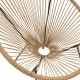 Πολυθρόνα Acapulco  μεταλλο σε μαύρη-pe rattan σε φυσική απόχρωση 68.5x74.5x84εκ