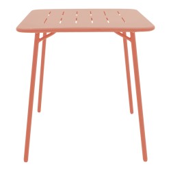 Τραπέζι Moraja  terracotta μέταλλο 70x70x73εκ