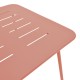 Τραπέζι Moraja  terracotta μέταλλο 70x70x73εκ