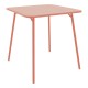 Τραπέζι Moraja  terracotta μέταλλο 70x70x73εκ