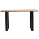 Kονσόλα Slim pakoworld ξύλο ακακίας φυσικό-πόδι μαύρο 140x45x75.5εκ Model: 223-000025