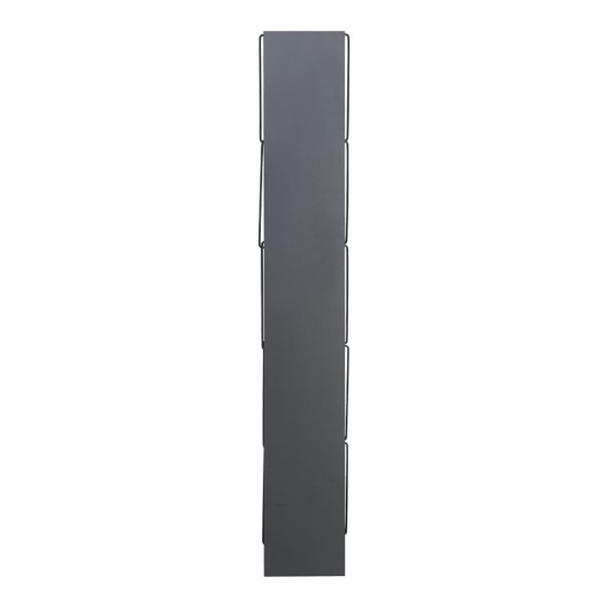 Βιβλιοθήκη mini Tars ανθρακί-μαύρο 50x22x150εκ Βιβλιοθήκη mini Tars ανθρακί-μαύρο 50x22x150εκ