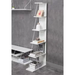 Βιβλιοθήκη mini Tars  λευκό 50x22x150εκ
