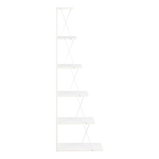 Βιβλιοθήκη mini Tars λευκό 50x22x150εκ Βιβλιοθήκη mini Tars λευκό 50x22x150εκ