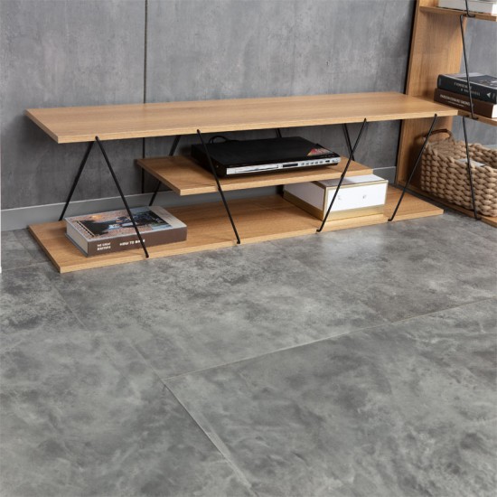 Έπιπλο τηλεόρασης Tars sonoma-μαύρο 120x30x33εκ Έπιπλο τηλεόρασης Tars sonoma-μαύρο 120x30x33εκ