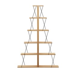 Βιβλιοθήκη mini Tars  sonoma-μαύρο 100x22x150εκ