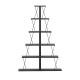 Βιβλιοθήκη mini Tars ανθρακί-μαύρο 130x22x146εκ Βιβλιοθήκη mini Tars ανθρακί-μαύρο 130x22x146εκ